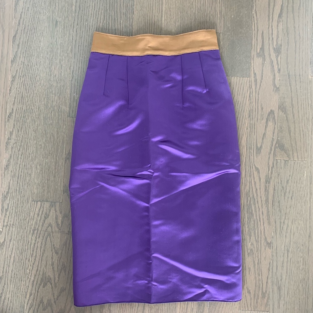 Dolce & Gabbana Silk Knee Length Skirt